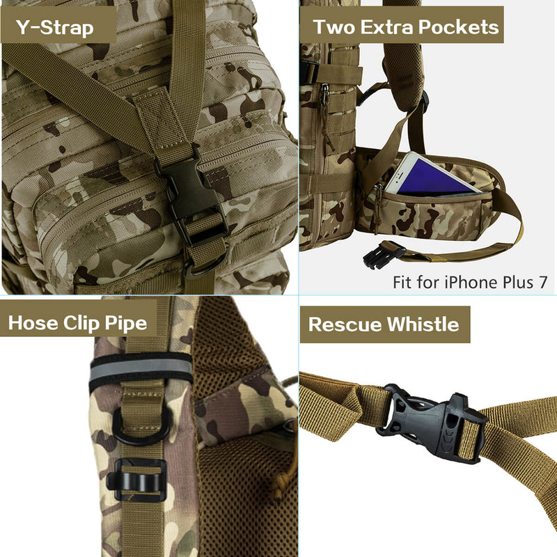 RUPUMPACK<sup>&reg;</sup> Military Backpack Hiking 33L Cptan