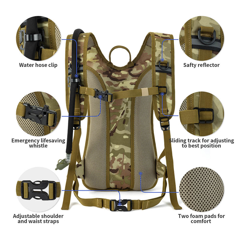 SHARKMOUTH<sup>&reg;</sup> Military Molle Hydration Pack Climing 15L
