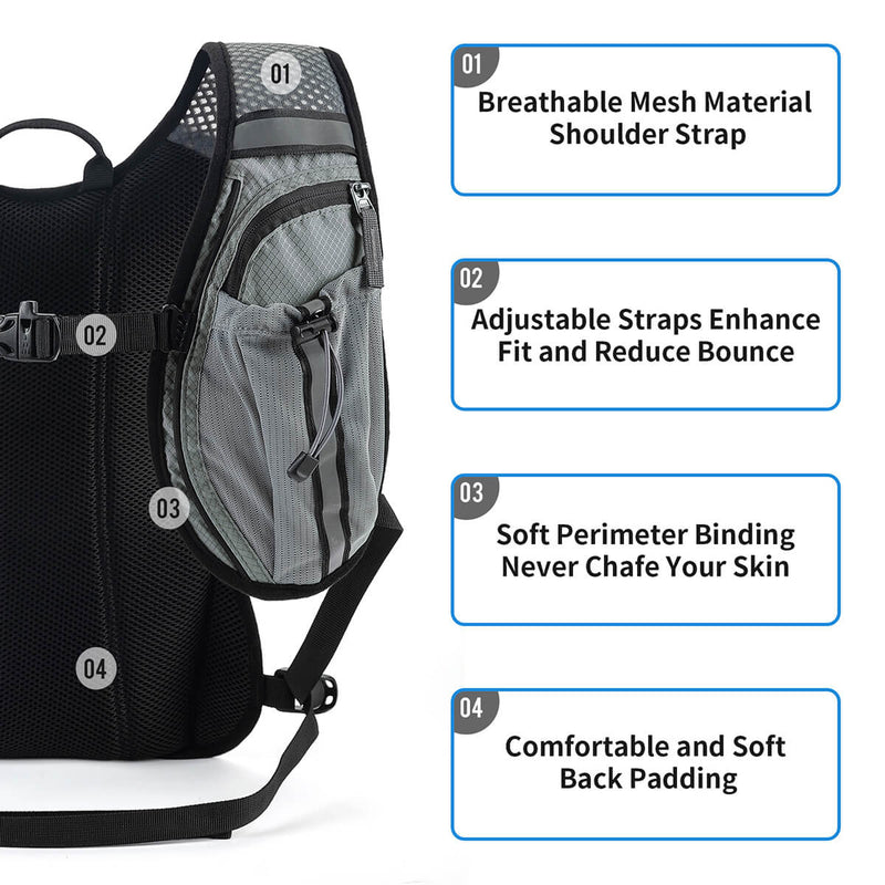 RUPUMPACK<sup>&reg;</sup> Hydration Vest  Backpack Trail Biking 8L