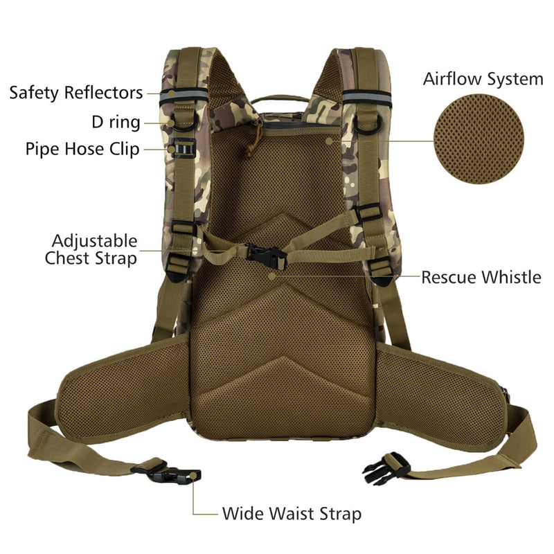 RUPUMPACK<sup>&reg;</sup> Military Backpack Hiking 33L Cptan