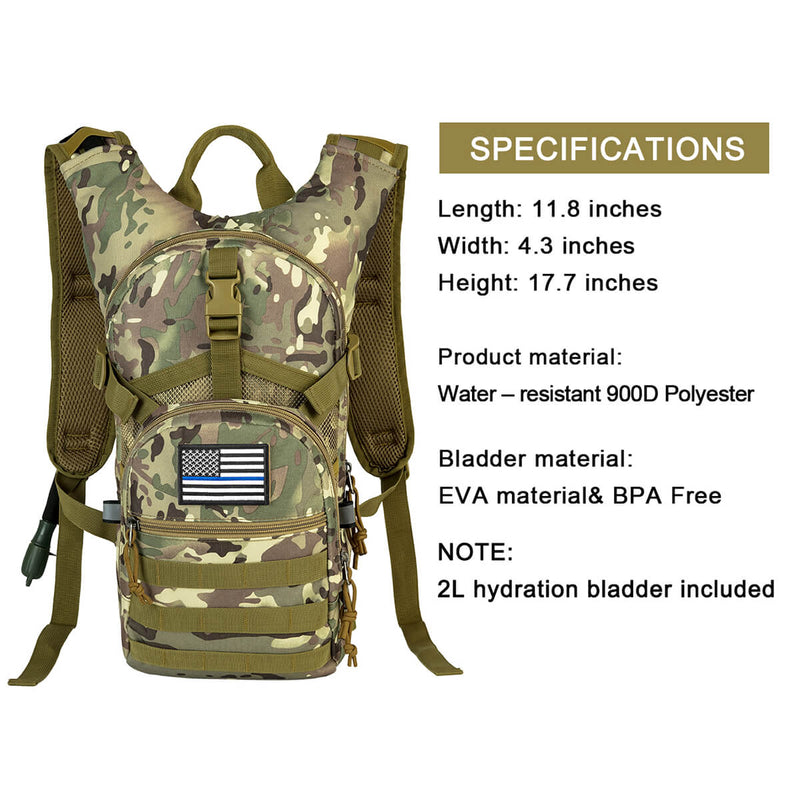 RUPUMPACK<sup>&reg;</sup> Military Hydration Backpack Hiking